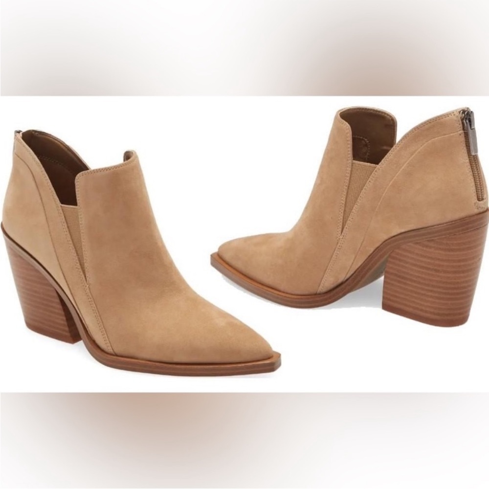 Vince Camuto Gradina Booties, suede, size 9